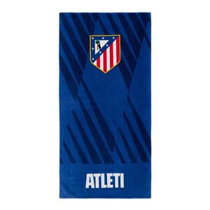 Blue Beach Towel with Atleti Stripes